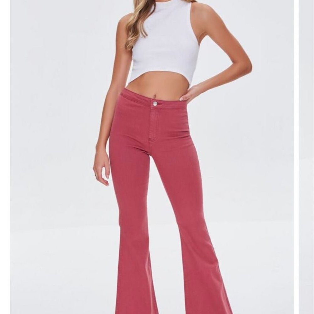 Forever 21 Premium Flare High-Rise Women's Jeans